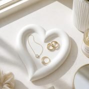 Heart Concrete Tray - Jewelry Organiser Minimalist Home Decor & Organizer4