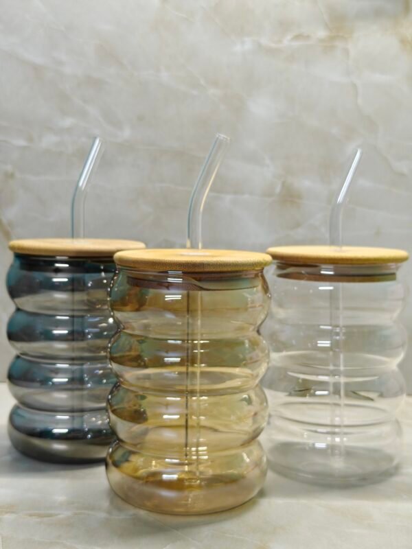 Glass Ring Sippers Set of 3