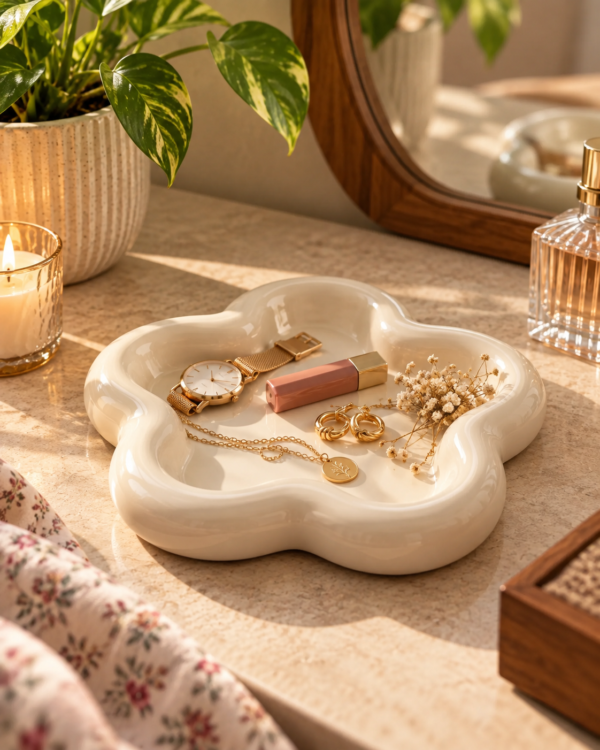 Sunlit Ceramic Vanity Tray Sunlit Ceramic Vanity Tray