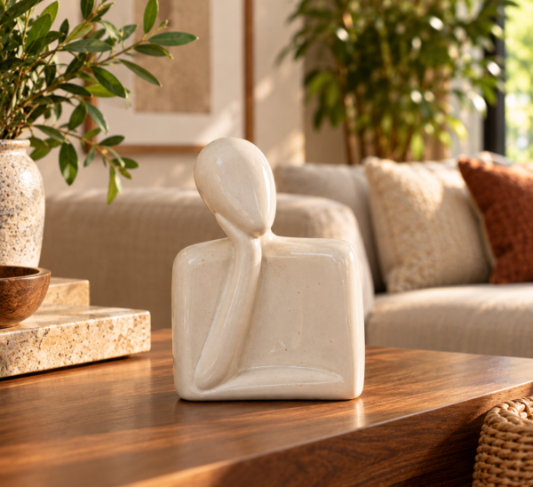 Sunlit Contemplative Ceramic Sculpture Sunlit Contemplative Ceramic Sculpture